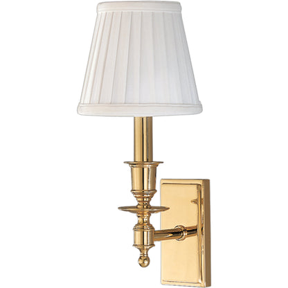 Ludlow Wall Sconce by Hudson Valley. Made from brass in a traditional style.