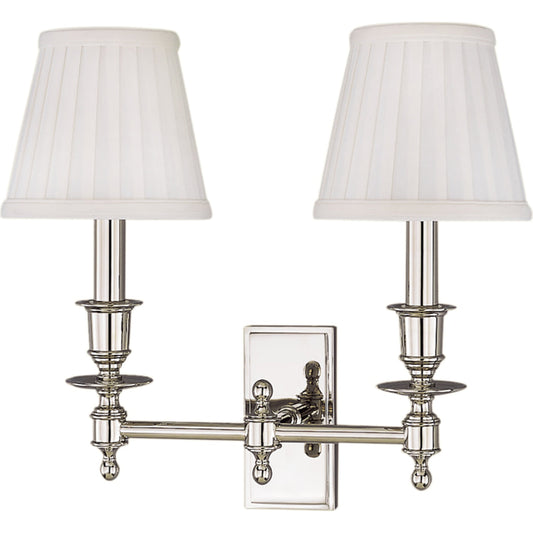 Ludlow Wall Sconce by Hudson Valley. Made from brass in a traditional style.