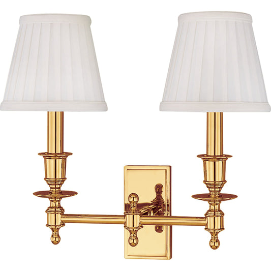 Ludlow Wall Sconce by Hudson Valley. Made from brass in a traditional style.