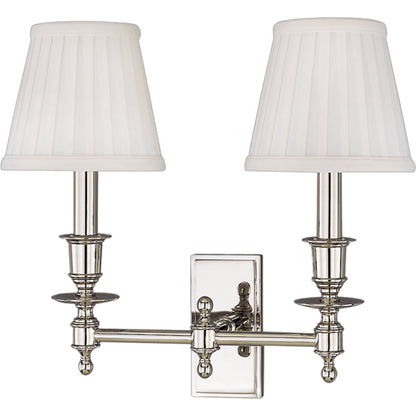 Ludlow Wall Sconce by Hudson Valley. Made from brass in a traditional style.