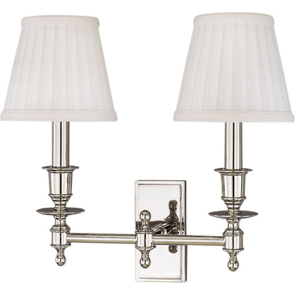 Ludlow Wall Sconce by Hudson Valley. Made from brass in a traditional style.