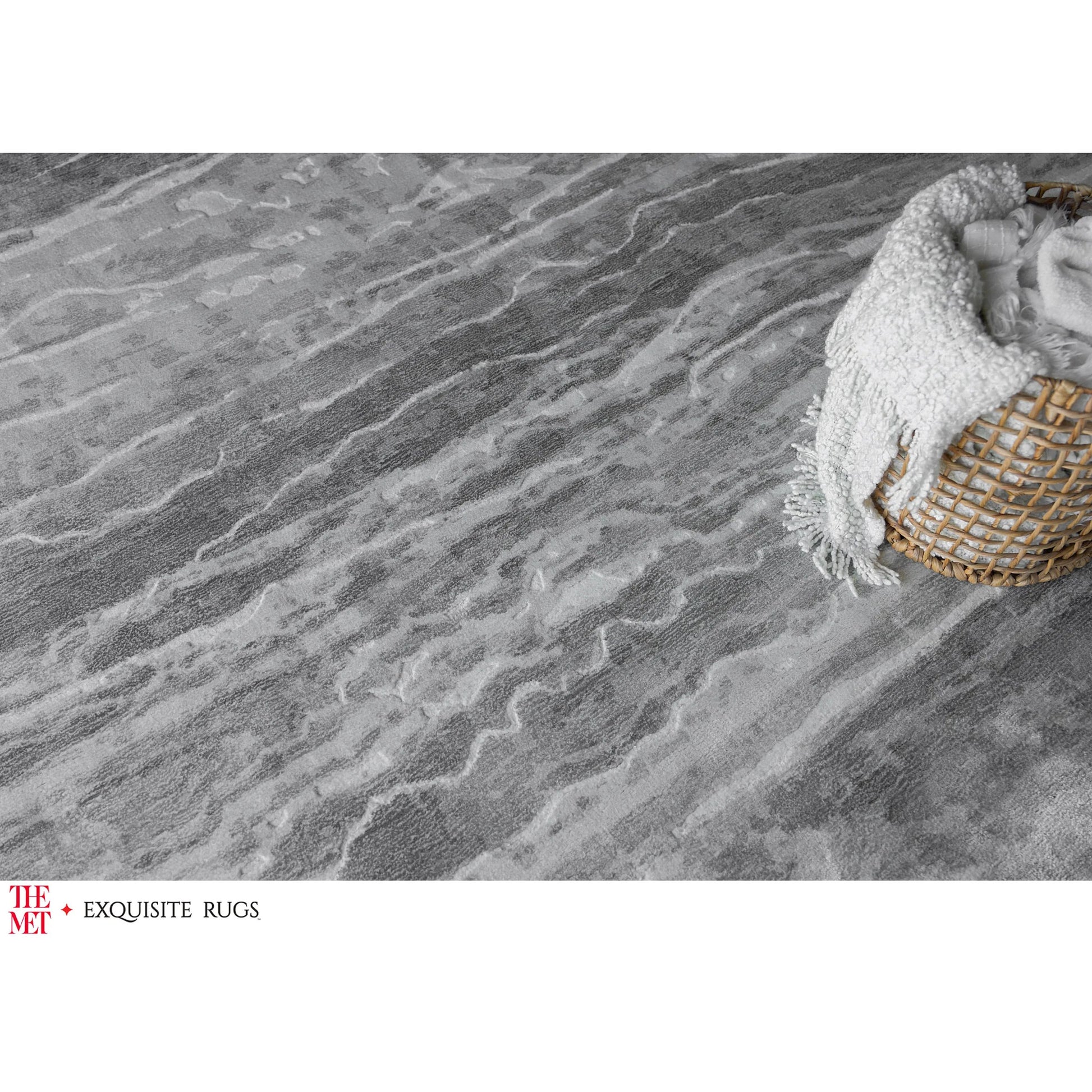 Travertine Rug by Exquisite Rugs. Made from wool, bamboo silk in a unique style.