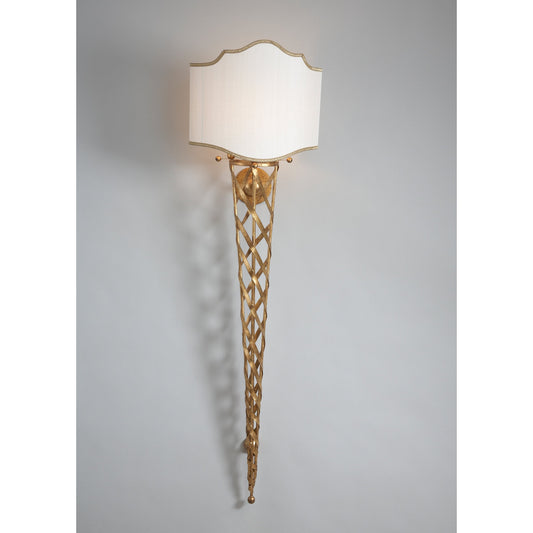 San Piero Tall Sconce by Chelsea House in gold. Made from other: metal in a transitional style.