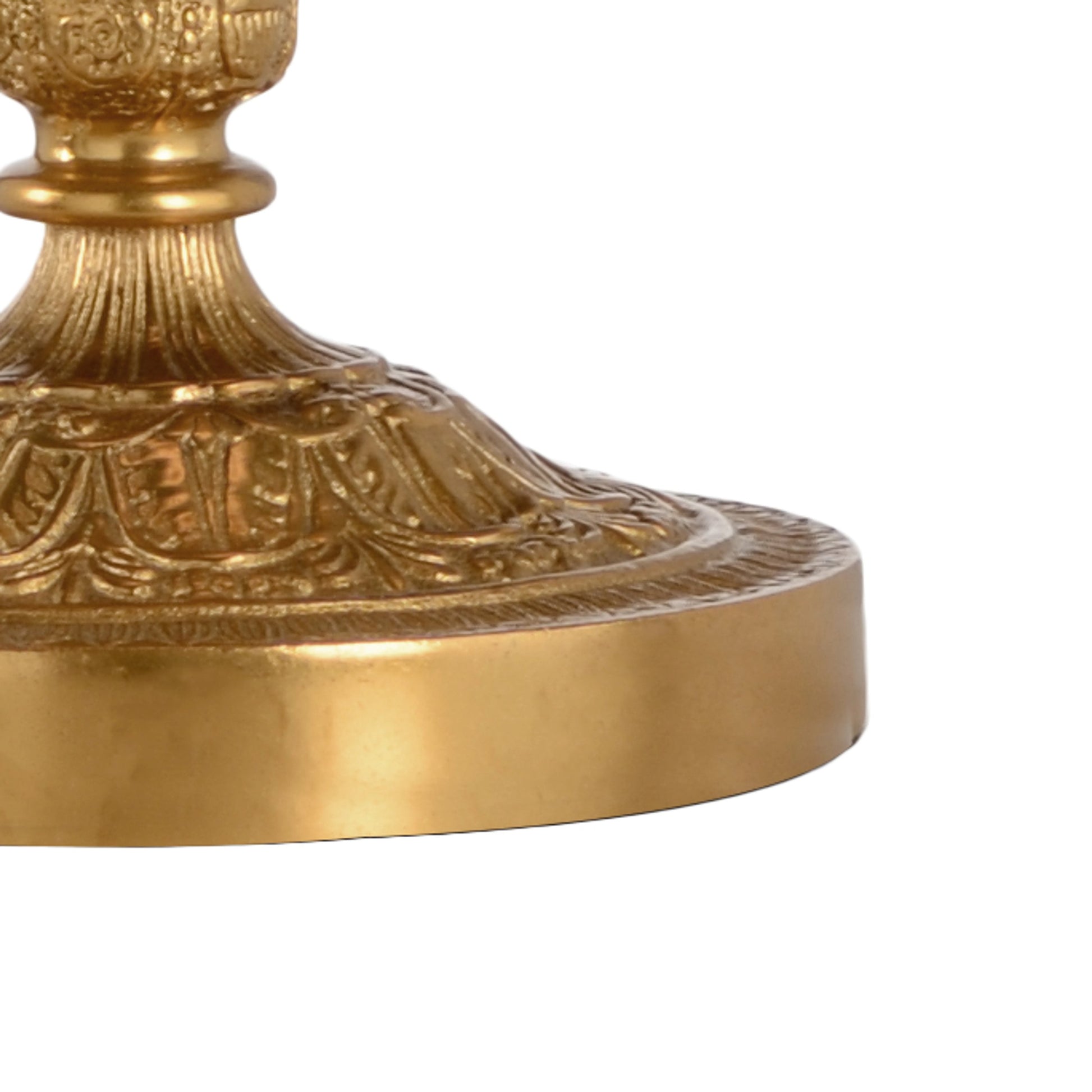 Old Paris Candlestick Lamp by Chelsea House in lost wax brass casting. Made from brass in a traditional style.