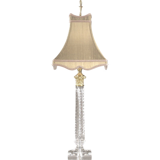 Twist Crystal Accent Lamp by Chelsea House in clear. Made from crystal, glass in a traditional style.