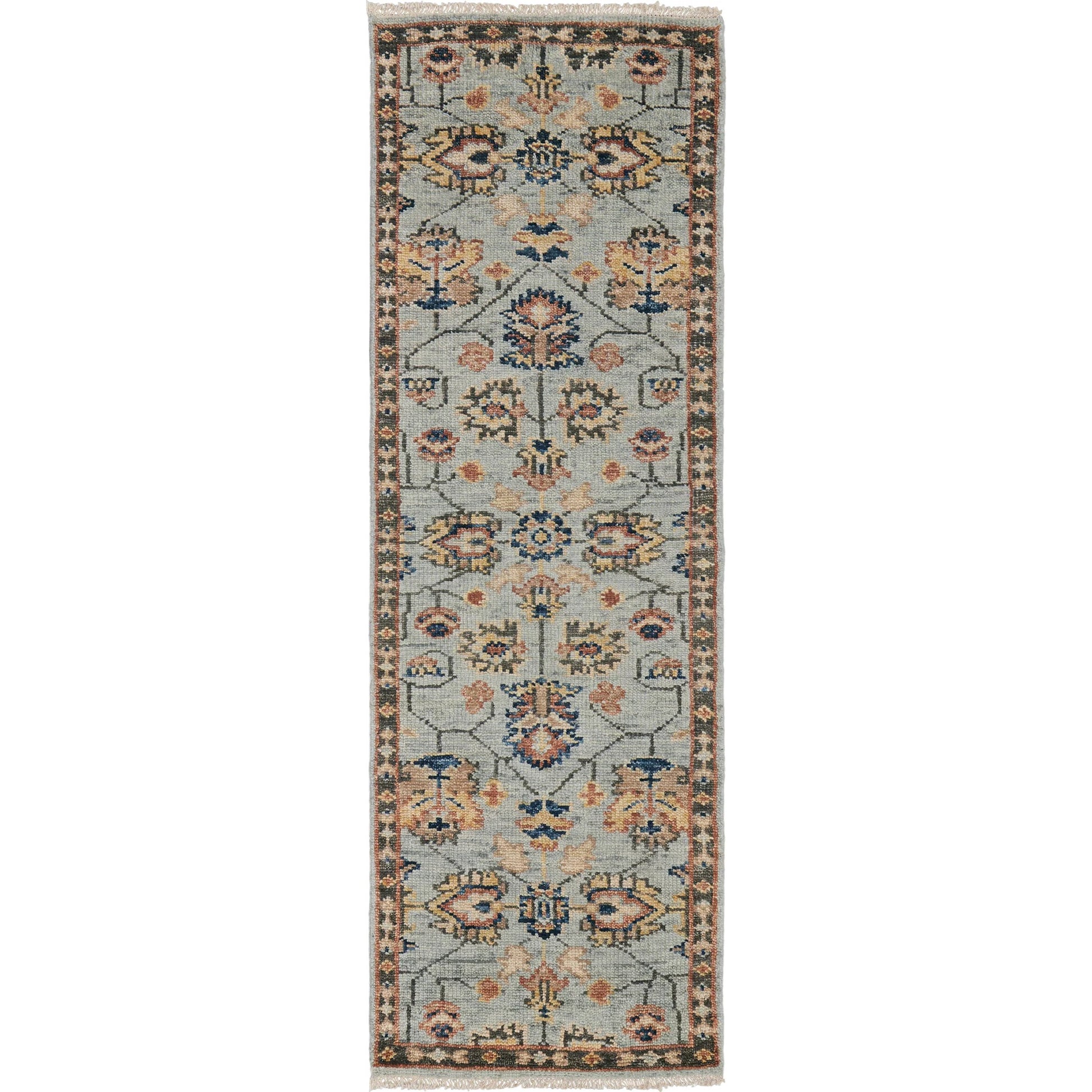 Carrington Traditional Oriental Rug - 6503F by Feizy in gray, gold, red. Made from wool in a unique style.