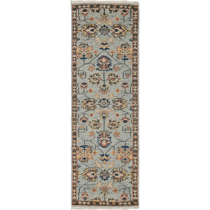 Carrington Traditional Oriental Rug - 6503F by Feizy in gray, gold, red. Made from wool in a unique style.