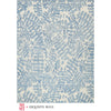 Light Blue, Ivory / 1' x 1'6"