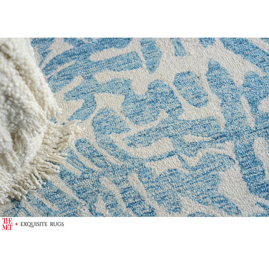 The Met X Botanica 6811 Rug by Exquisite Rugs in light blue, ivory. Made from new zealand wool in a unique style.