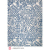Blue, Ivory / 1' x 1'6"