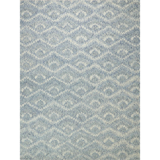 Bargello 6815 Rug by Exquisite Rugs in light blue. Made from new zealand wool in a unique style.