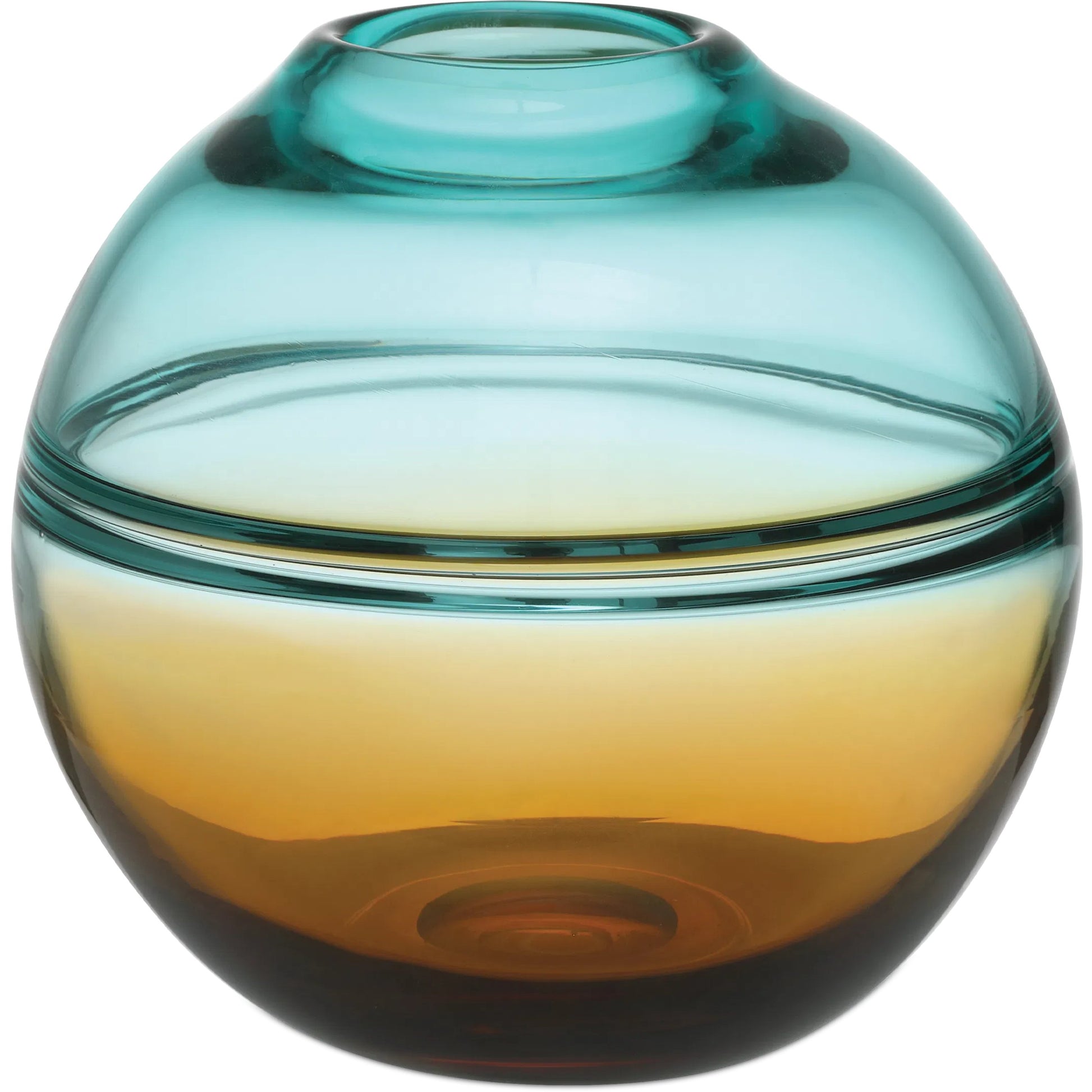 Tapio Vase Set by Currey and Company in aqua blue, amber, green. Made from glass in a eclectic & global style.