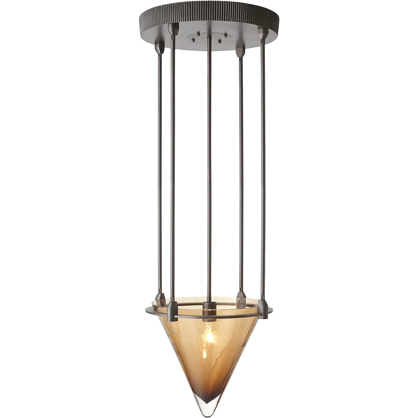 001 SI-2324031 | Primary Silo | Odette Chandelier by Global Views in amber, red, ash and bronze. Made from unique in a unique style.