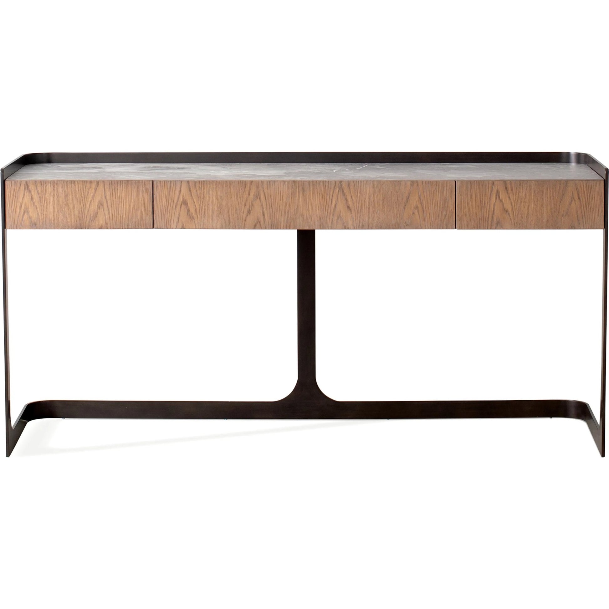 Element Desk by Global Views in grey and marble. Made from unique in a modern style.