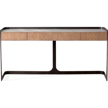 Element Desk by Global Views in grey and marble. Made from unique in a modern style.