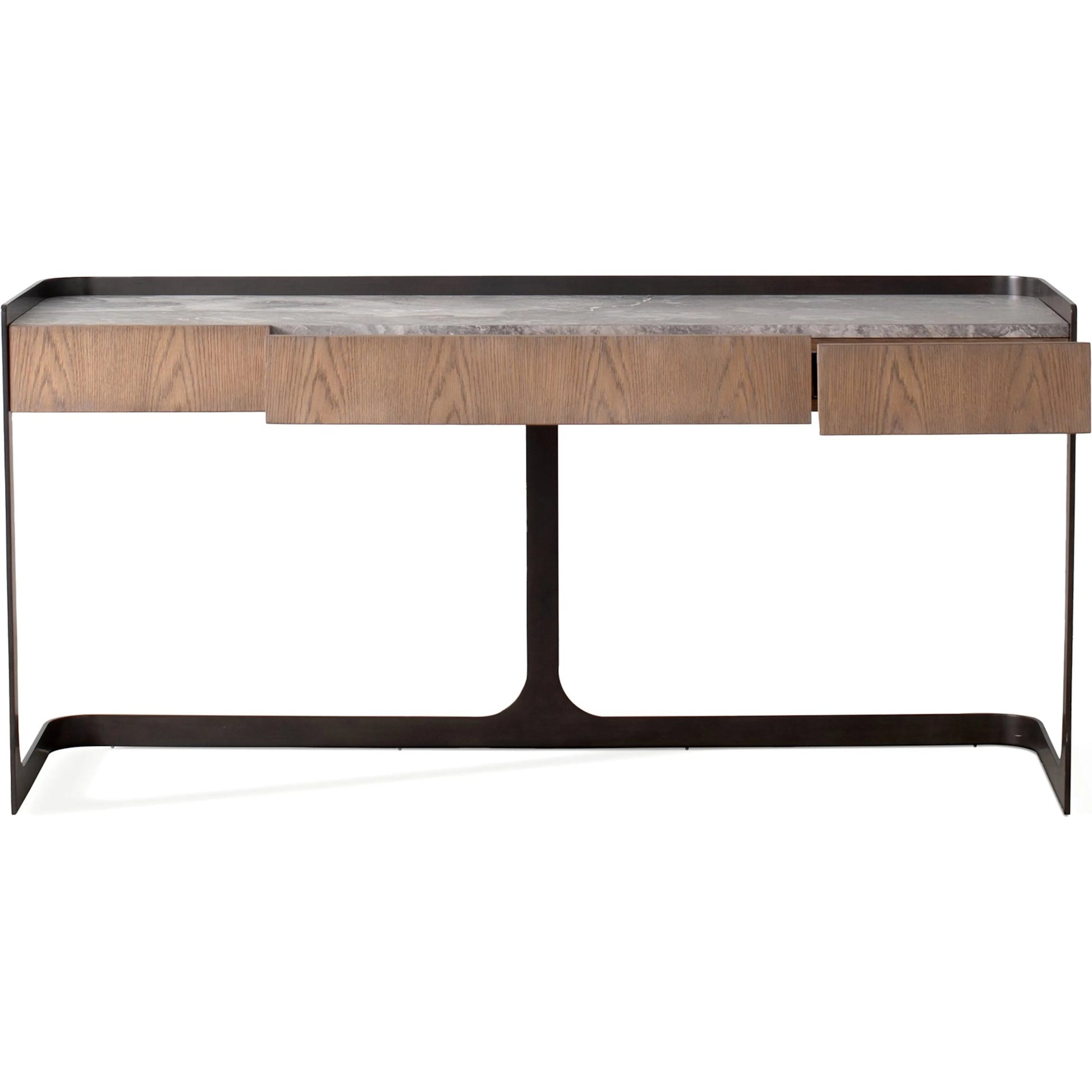 Element Desk by Global Views in grey and marble. Made from unique in a modern style.