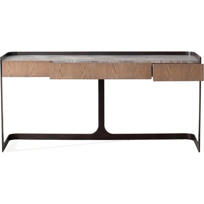 Element Desk by Global Views in grey and marble. Made from unique in a modern style.