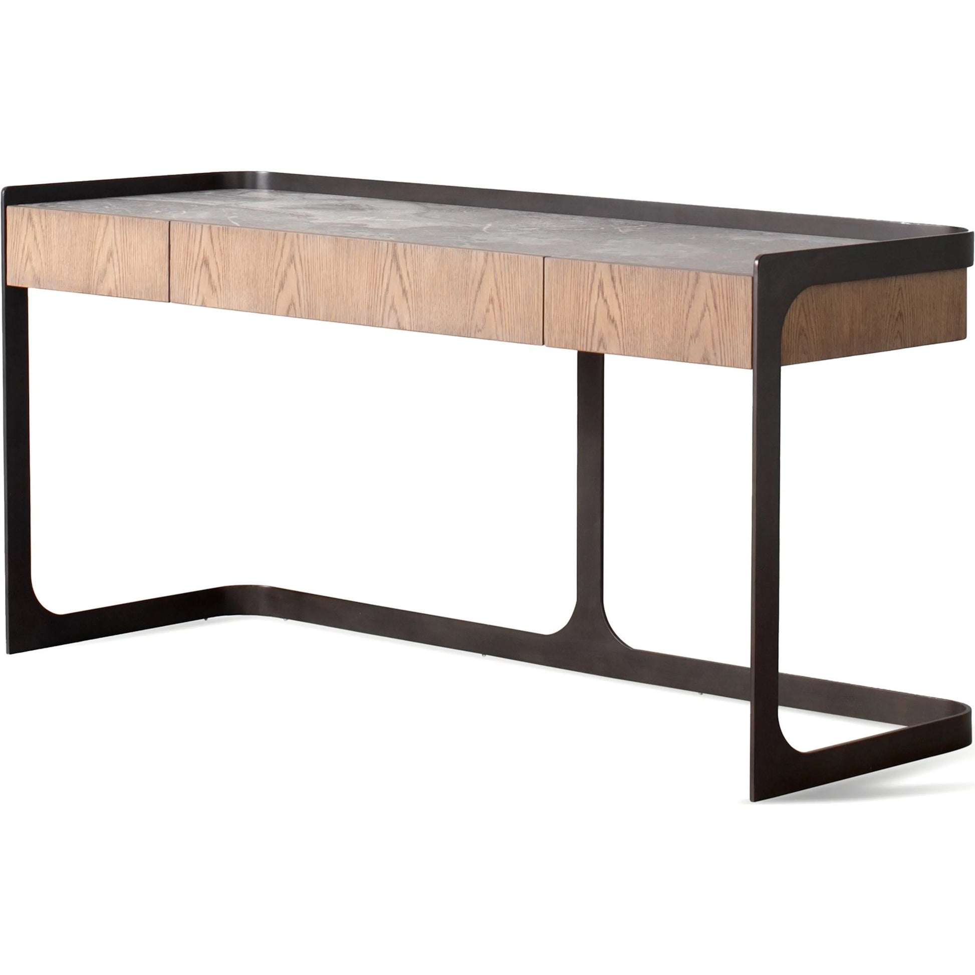 Element Desk by Global Views in grey and marble. Made from unique in a modern style.