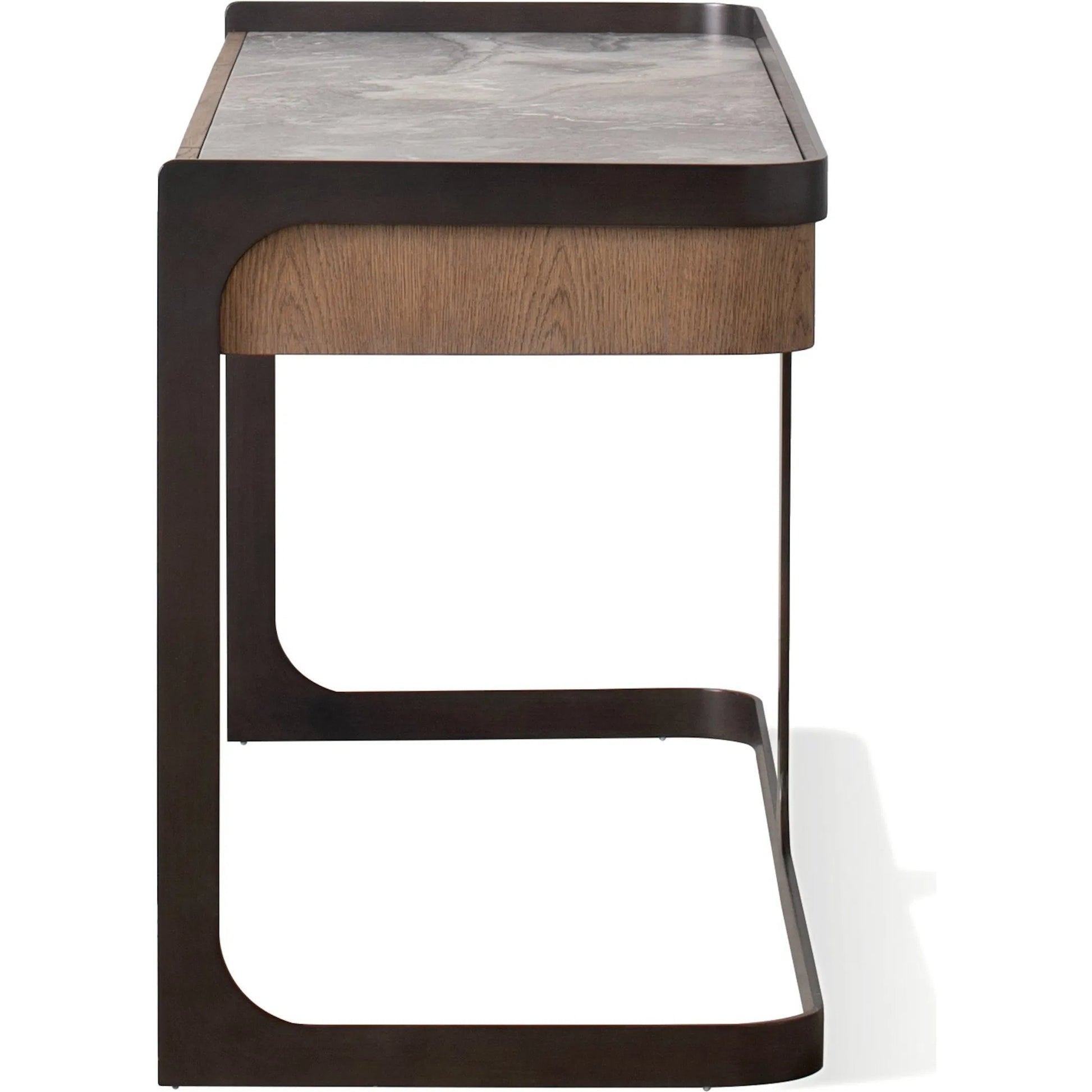 Element Desk by Global Views in grey and marble. Made from unique in a modern style.