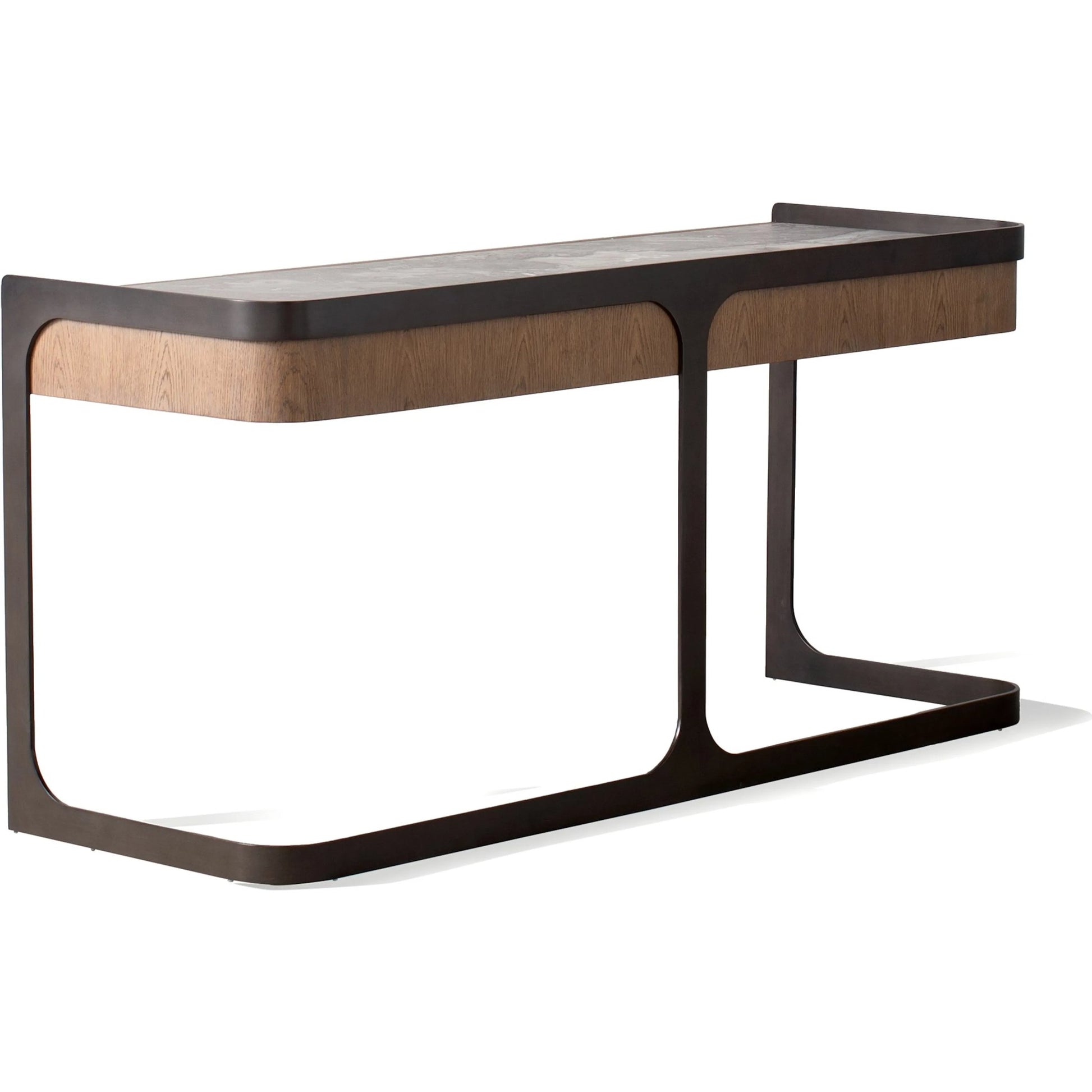 Element Desk by Global Views in grey and marble. Made from unique in a modern style.