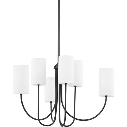 Harlem Chandelier by Hudson Valley. Made from steel in a transitional style.