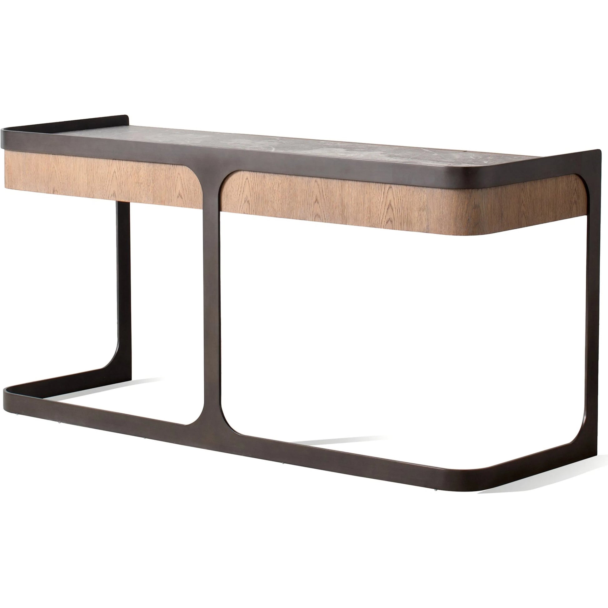 Element Desk by Global Views in grey and marble. Made from unique in a modern style.