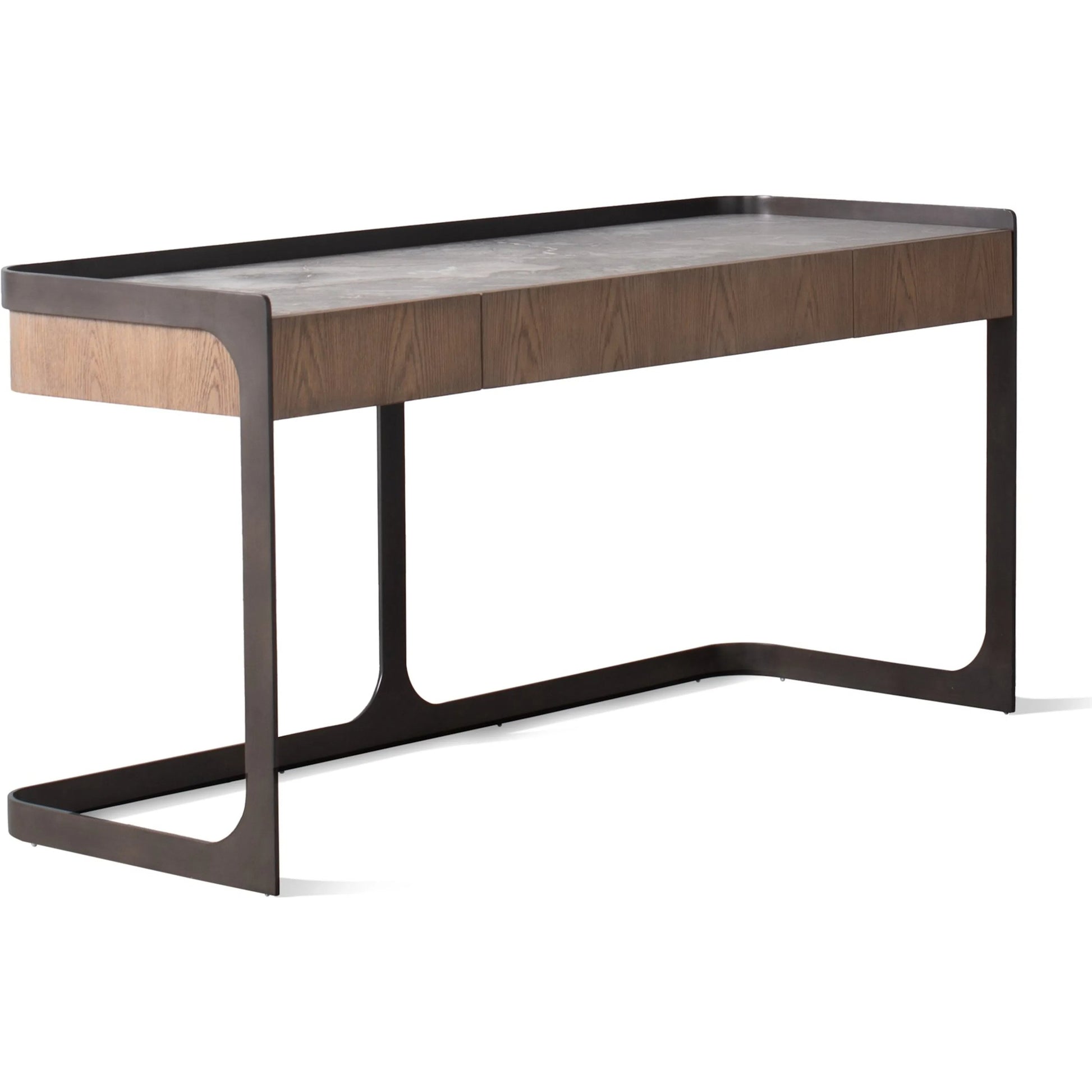 Element Desk by Global Views in grey and marble. Made from unique in a modern style.