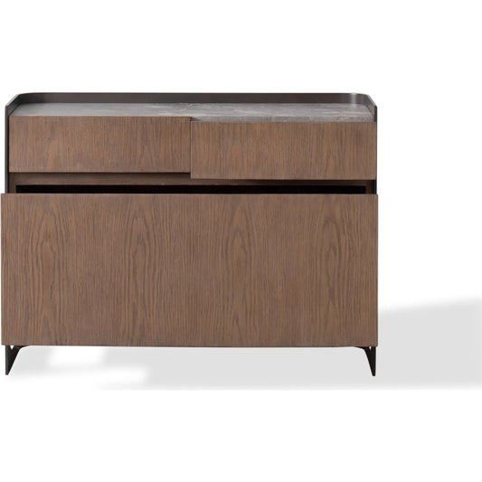 Element File Cabinet by Global Views in grey and marble. Made from unique in a modern style.