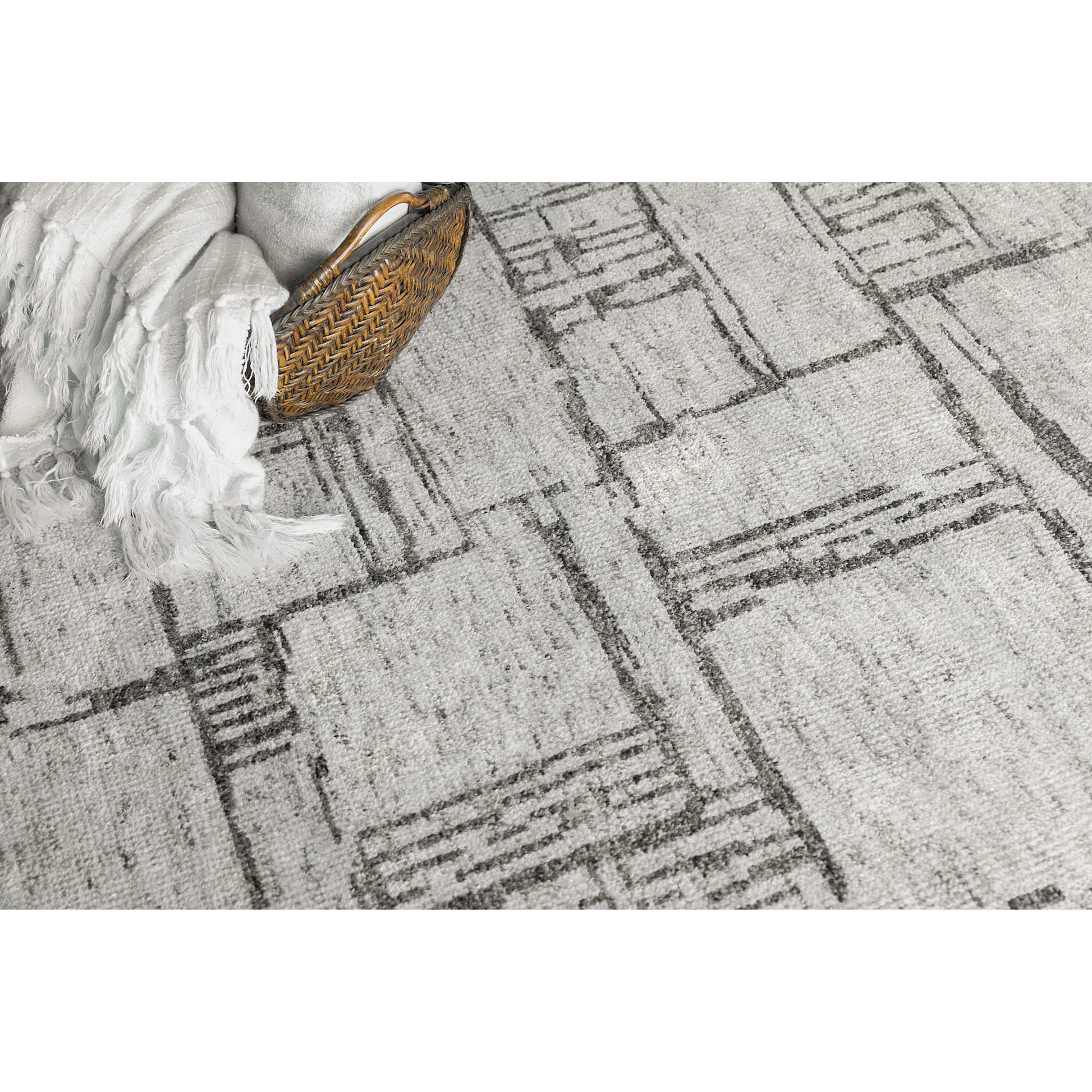 Aldridge Pattern Rug by Exquisite Rugs. Made from wool, bamboo silk in a unique style.