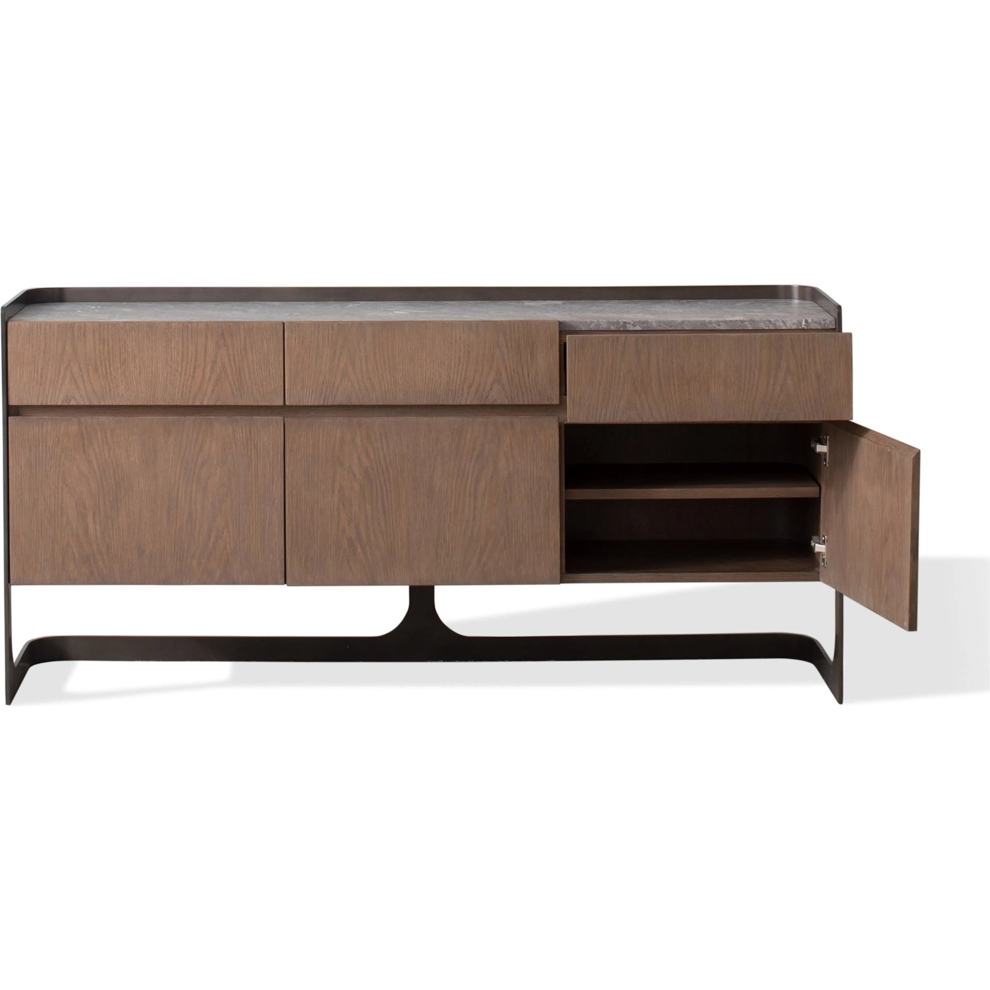 Element Media Cabinet by Global Views in grey and marble. Made from unique in a modern style.