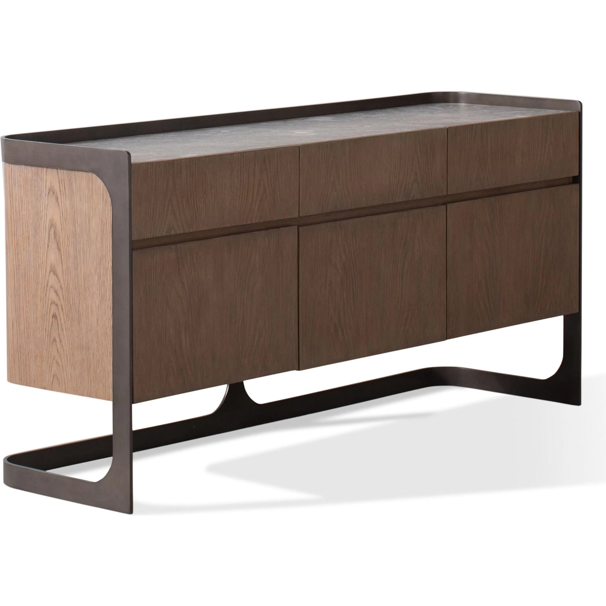 Element Media Cabinet by Global Views in grey and marble. Made from unique in a modern style.