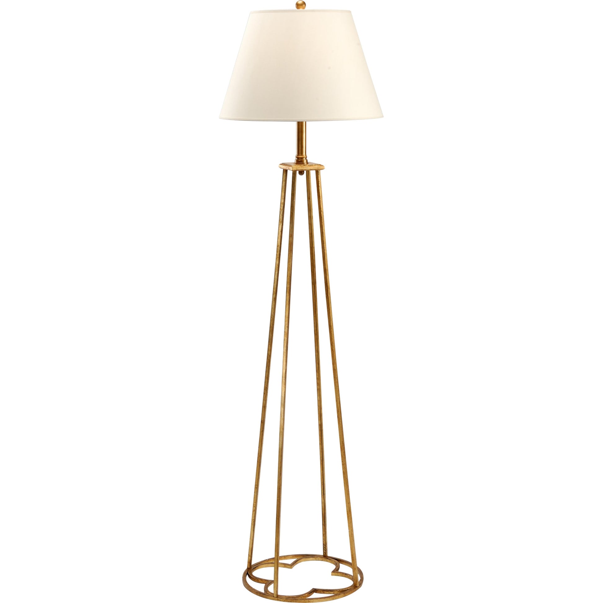Club Floor Lamp by Chelsea House in old gold. Made from other: metal in a transitional style.