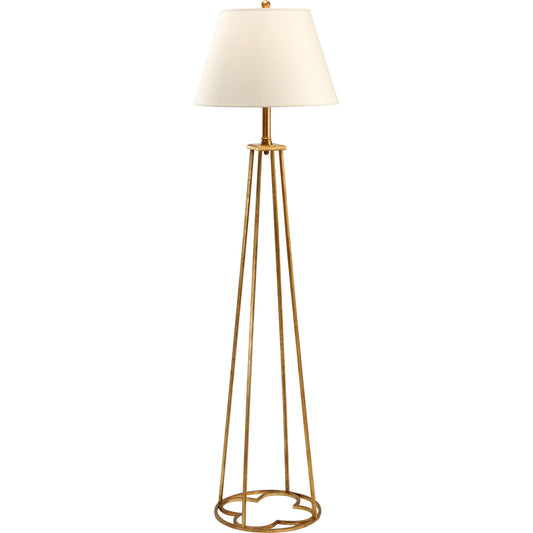 Club Floor Lamp by Chelsea House in old gold. Made from other: metal in a transitional style.