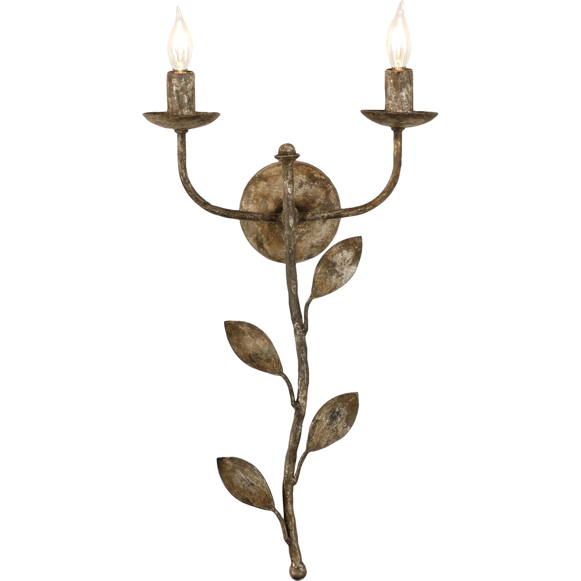 Botanical Leaf Sconce by Chelsea House in antique gold finish. Made from other: metal in a traditional style.
