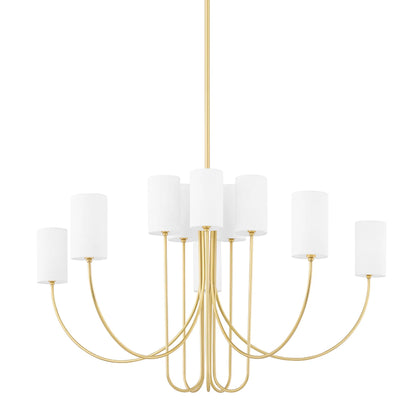 Harlem Chandelier by Hudson Valley. Made from steel in a transitional style.