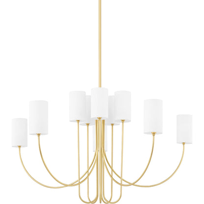 Harlem Chandelier by Hudson Valley. Made from steel in a transitional style.