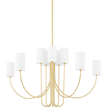 Harlem Chandelier by Hudson Valley. Made from steel in a transitional style.
