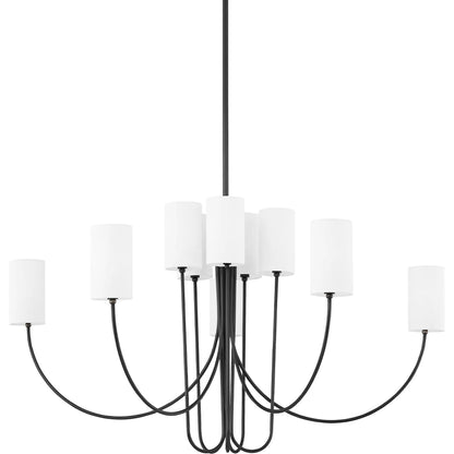 Harlem Chandelier by Hudson Valley. Made from steel in a transitional style.