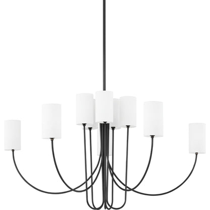 Harlem Chandelier by Hudson Valley. Made from steel in a transitional style.