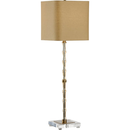 Phillips Bamboo Lamp by Chelsea House in antique, clear. Made from crystal, glass in a transitional style.