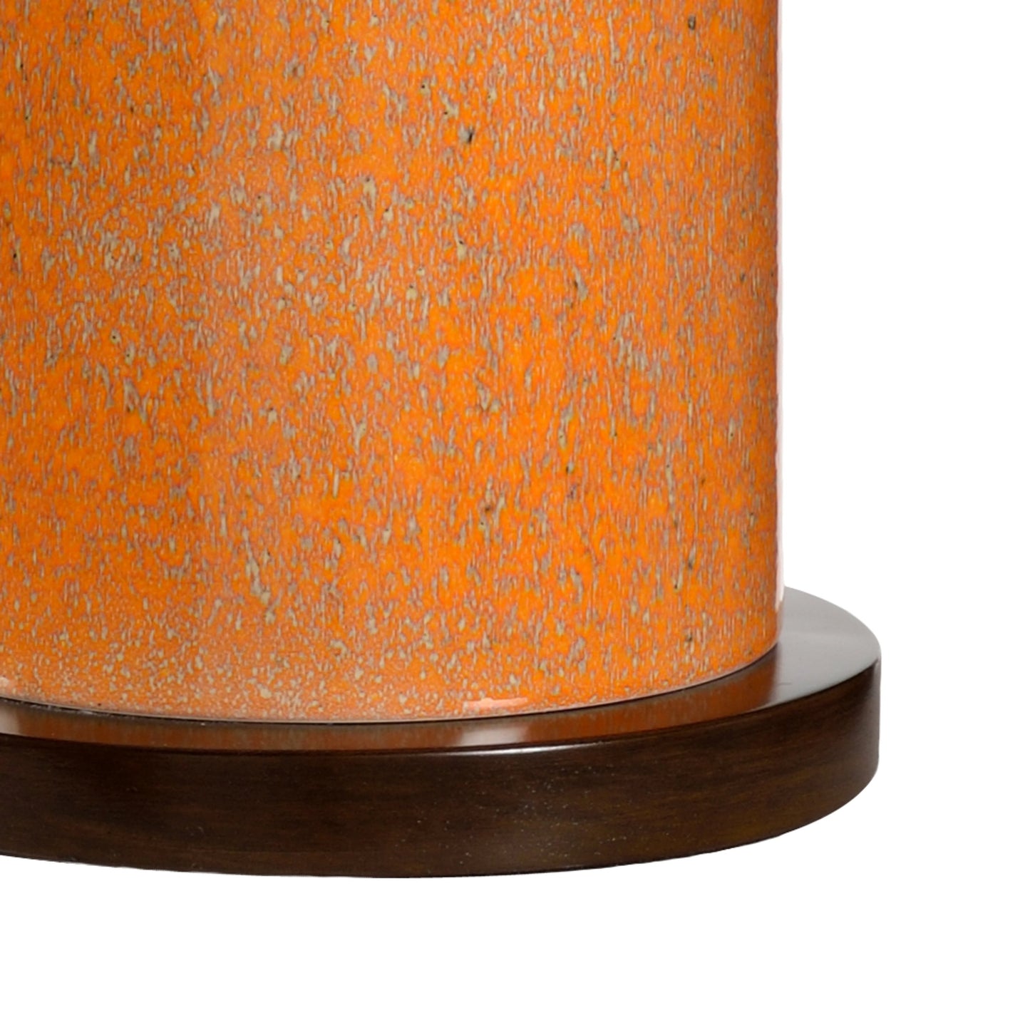 002 SR-381884 | Additional Silo | Anderson Lamp by Chelsea House in orange glaze, dark brown cherry. Made from ceramic, porcelain in a modern style.