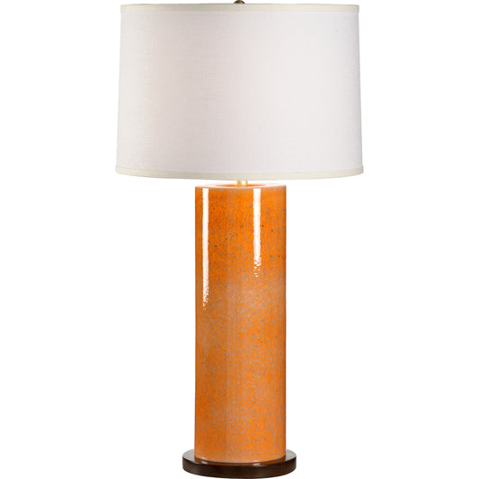 001 SR-381884 | Additional Silo | Anderson Lamp by Chelsea House in orange glaze, dark brown cherry. Made from ceramic, porcelain in a modern style.