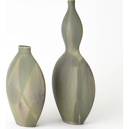 Helios Green Vase by Global Views in green. Made from unique in a unique style.