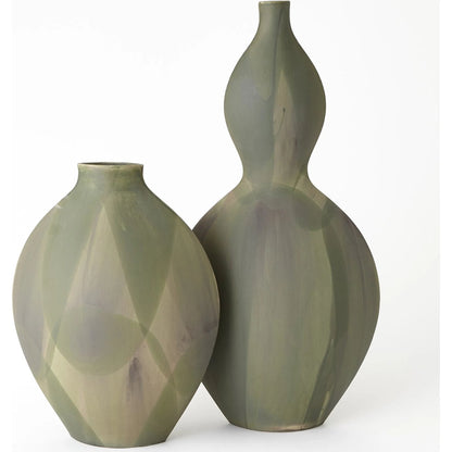 Helios Green Vase by Global Views in green. Made from unique in a unique style.