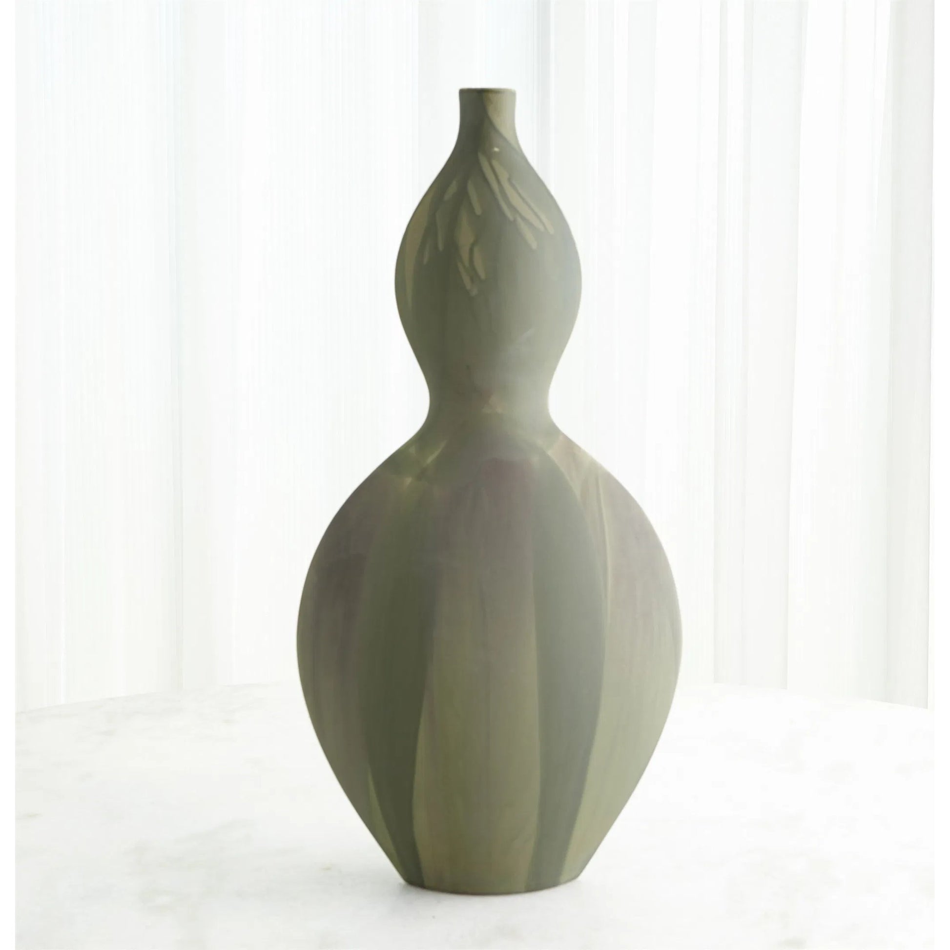 Helios Green Vase by Global Views in green. Made from unique in a unique style.