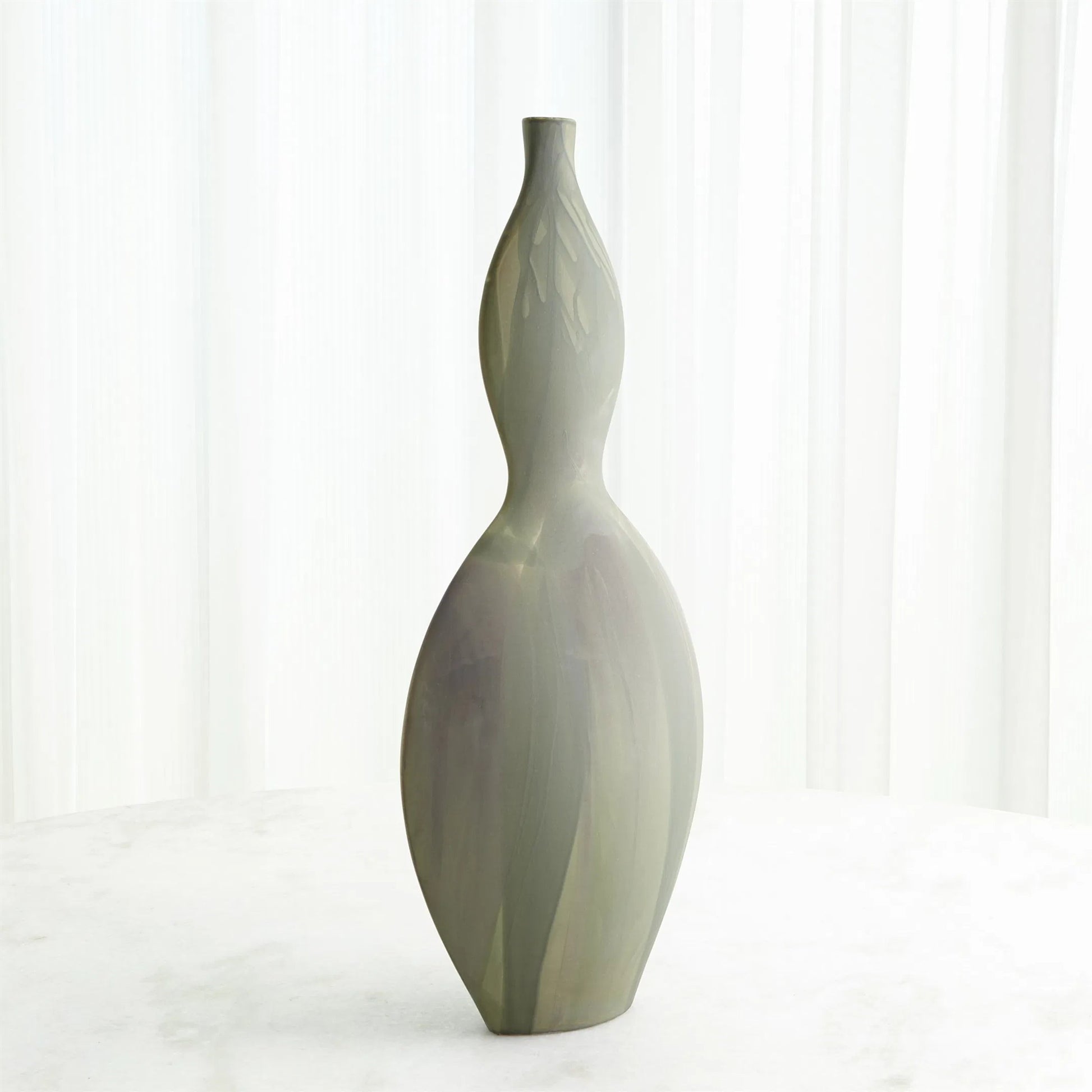 Helios Green Vase by Global Views in green. Made from unique in a unique style.