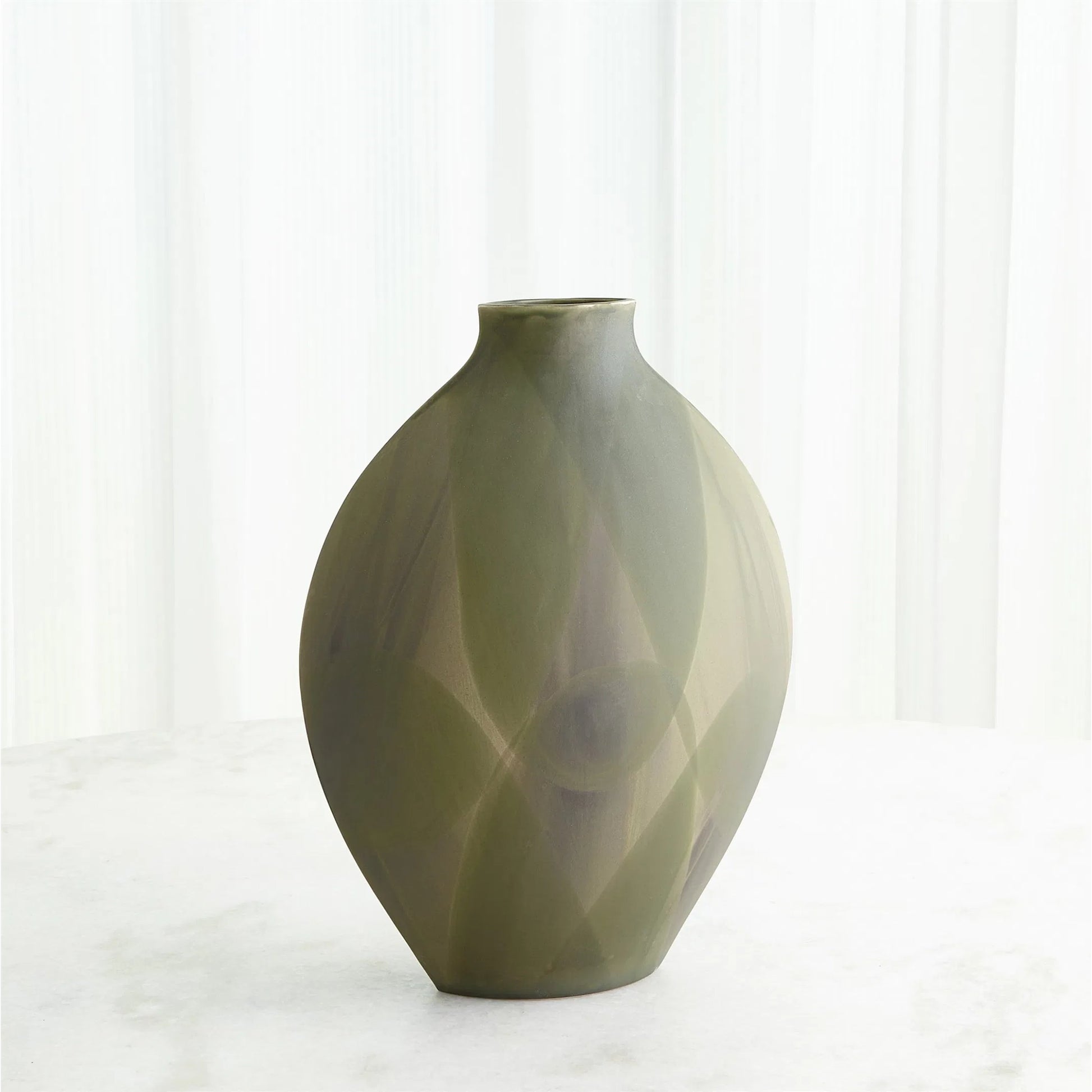 Helios Green Vase by Global Views in green. Made from unique in a unique style.
