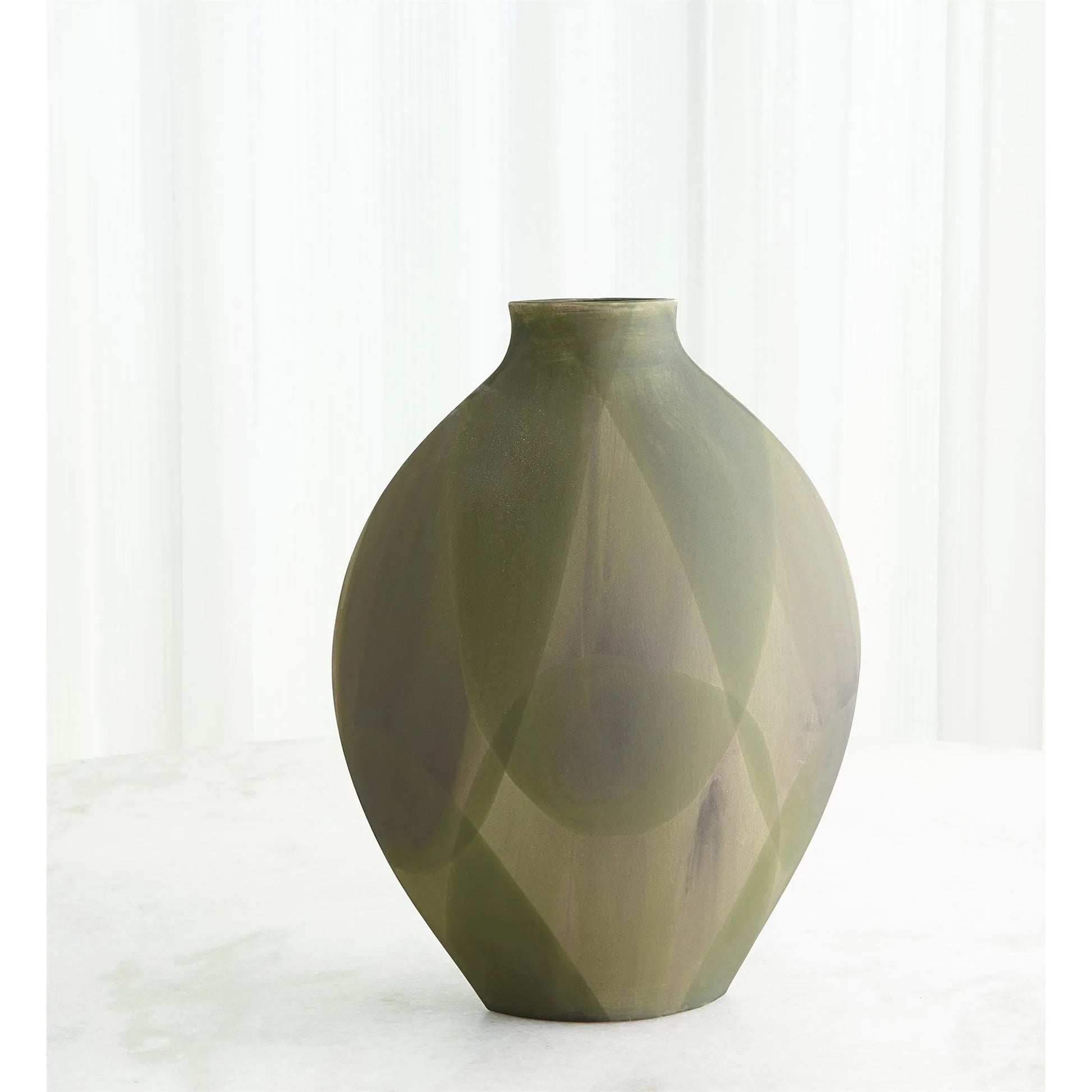 Helios Green Vase by Global Views in green. Made from unique in a unique style.