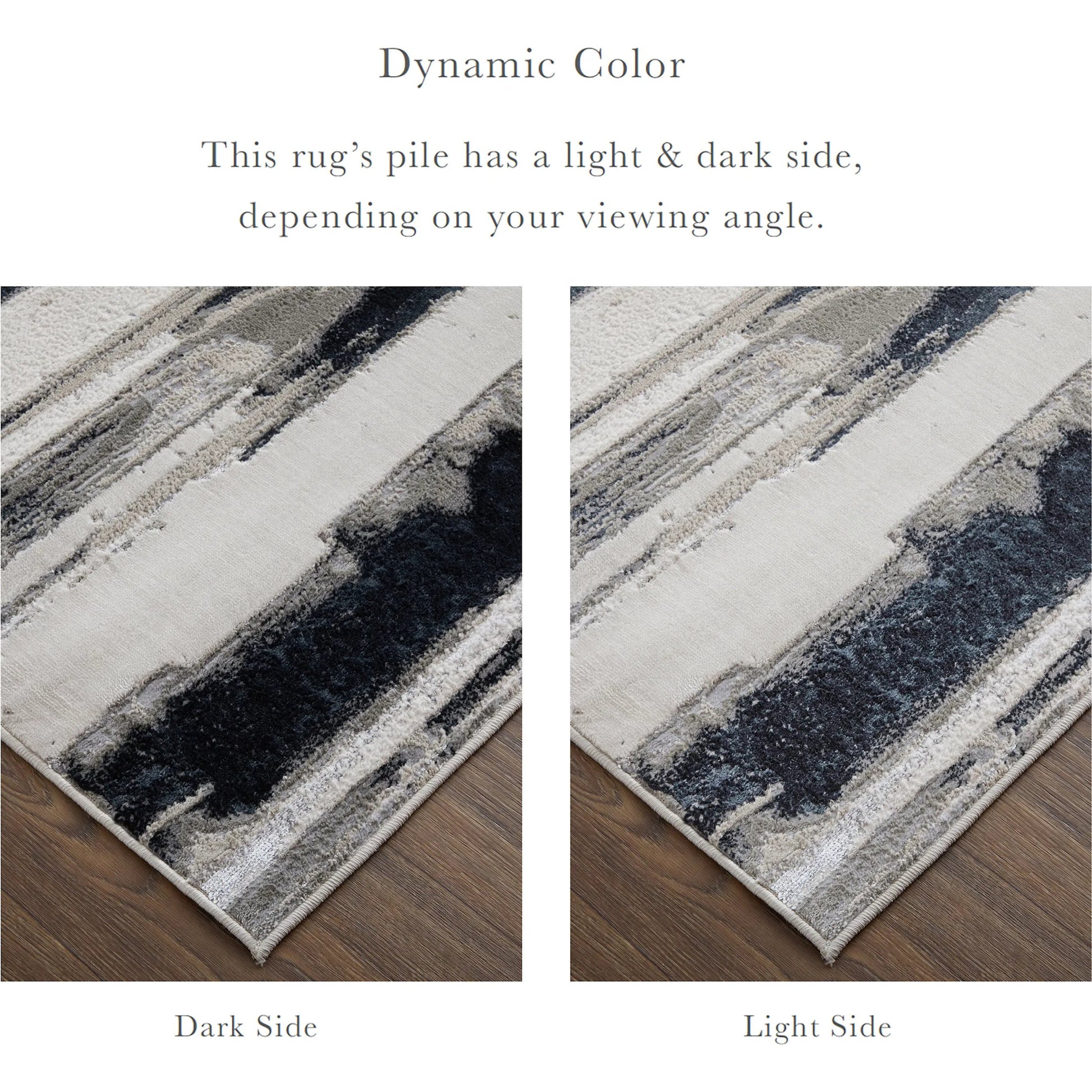 Micah Rug - 3049F by Feizy in silver, gray, black. Made from polyester, polypropylene in a unique style.