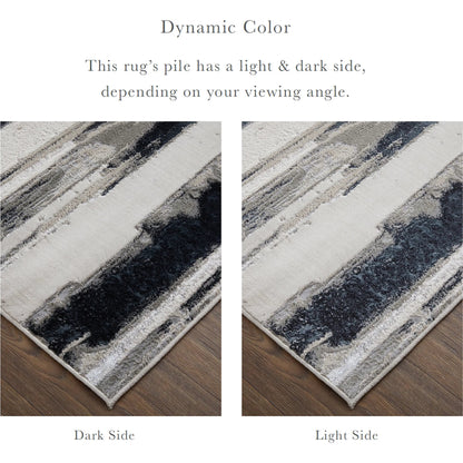 Micah Rug - 3049F by Feizy in silver, gray, black. Made from polyester, polypropylene in a unique style.